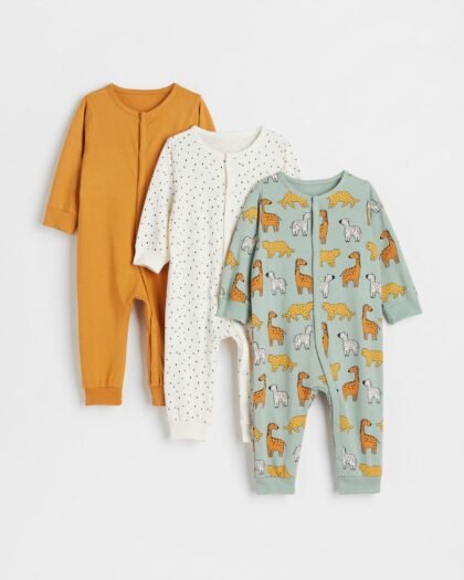 Cotton pajamas, 3 pieces