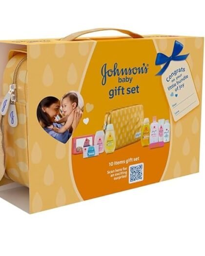 Johnsons Baby Gift Pack with Hanging Pouch (10 Pieces)