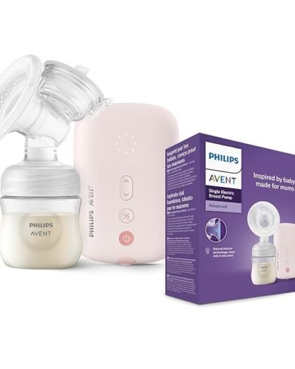 Philips Avent Electric Breast Pump | No.1 Brand Recommended by Moms Worldwide | Natural Motion Technology | One Size Fits all | 3X Faster Expression | 8 + 16 Expression and Stimulation settings | Corded | Quiet Motor | SCF395/11