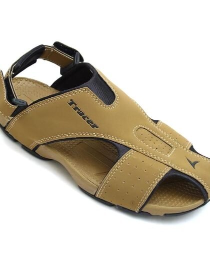 TRACER Causal Sandals for Men's, Stylish & Comfortable, Eva with Rubber Randal Sole, Knitted Upper Lightweight & Breathable, Closure Velcro, Stylish Sandal, Size - 6 to 11