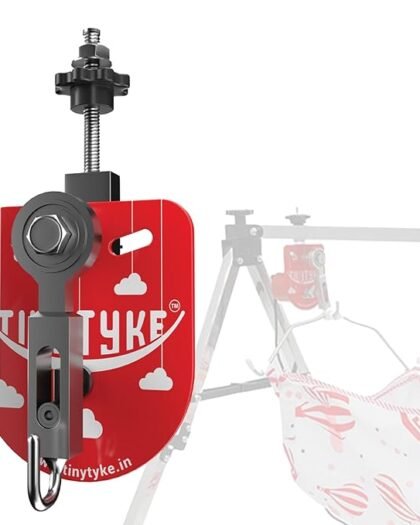 Transformium Engineers Iron Tinytyke Automation Kit (Cradle Not Included) Electric Swing Motor W/ Adjustable Speed | Automatic Cradle/Jhula Kit For Baby 0-3 Years | 20Kg Capacity, Red