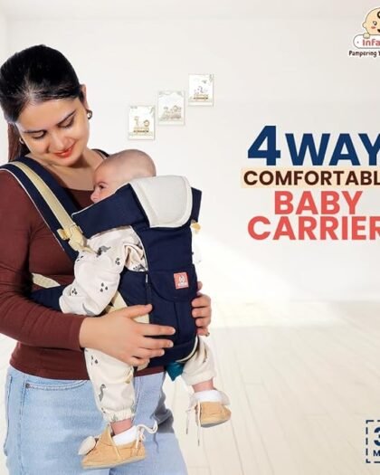 INFANTSO 4-Way Ergonomic Baby Carrier: Comfortable, Breathable, & Adjustable for 03-24 Months (Blue)
Visit the Infantso Store