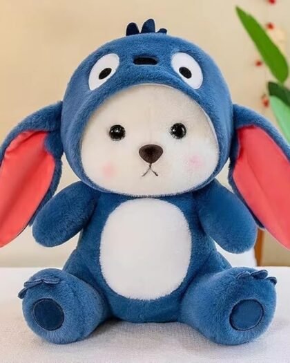 Krow Baby Plushies - 50 cm Blue Lovable Huggable Soft Toy, Big Size Plush Teddy Bear, Elegant Soft Plush Toy for Babies, Great Birthday Gift for Girls