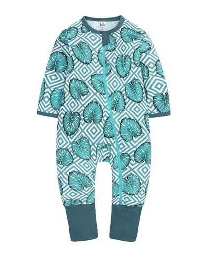 YHomU Zippered Lovely Spring Autumn Multicolor Baby Jumpsuit Footless Zipper Causal Lovely Fashion Lightweight Cartoon Long Sleeve Bodysuit Infant Romper for Baby
