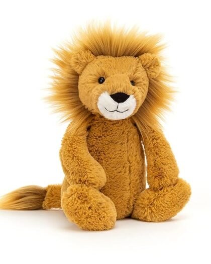 Jellycat Bashful Lion Stuffed Animal, Medium 12 inches | Big Cat Plush Toy | Classic Children's Gift