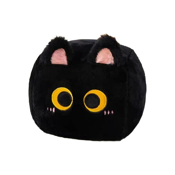 SECRET DESIRE Cat Plush Stuffed Toy Cartoon Cat Plush Pillow for Children Kids Party Favor Black M|Baby|Toys for Baby|Plush Baby Toys