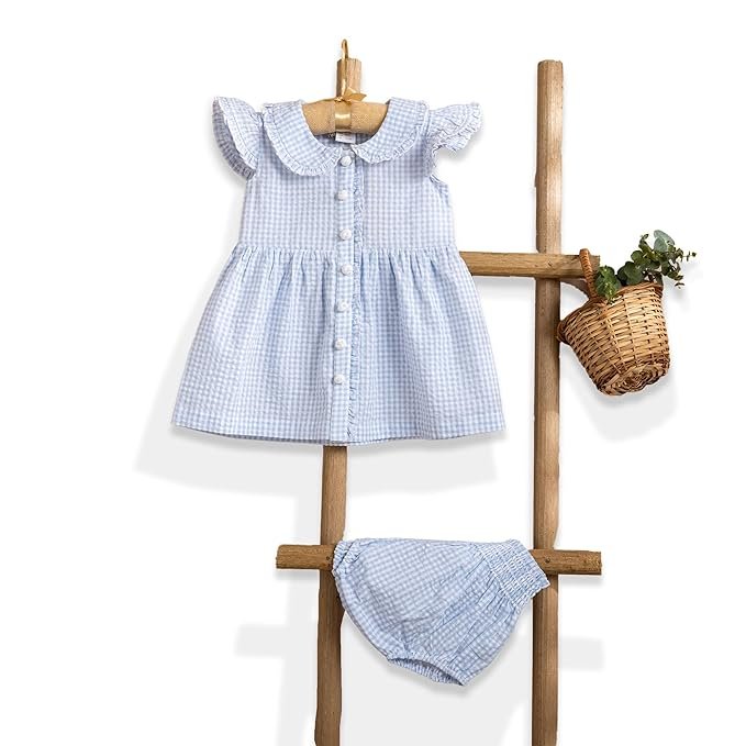 BABY FOREST Poshaak Checkered Frilled Baby Girl Dress