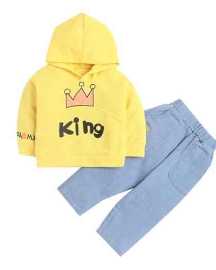 Hopscotch Boys Cotton and Polyester Jeans set