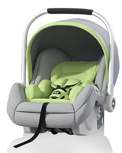 Staranddaisy 5 In 1 Carry Cot For New Born Baby Girl & Boy 0 To 15 Months, Multipurpose, 3 Point Safety Harness, Weight Capacity Upto 0-13Kg (Cc-Green) - Plastic