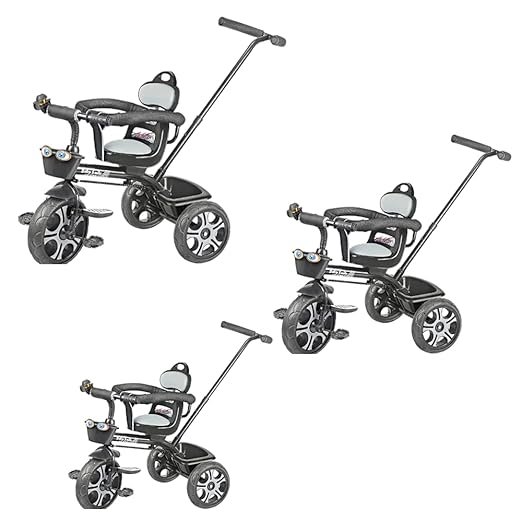 OLIFIN OZO-1 Plug and Play Tricycle | Trike Cycle for Baby, Kids, Boys, Girls (Pink, Pack of 3)