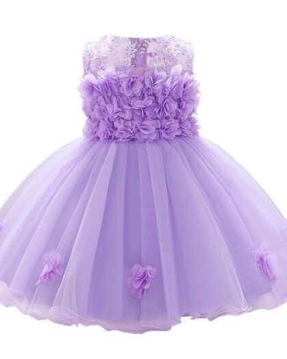 ODASDO Baby Girl Flower Dress Infant Wedding Bridesmaid Birthday Party Pageant Tutu Tulle Princess Dresses for 6-24M