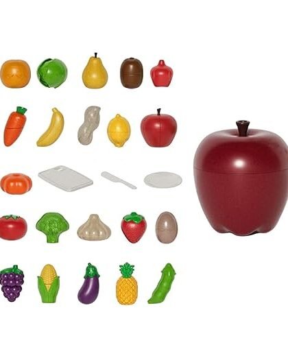 BNF Cutting Fruit Vegetables Set Kids Fruit Vegetable Cutting Set for Girls Boys 26 pieceBaby | Toys for Baby | Developmental Baby Toys1 Steering Wheel Toy1 Small Car1 1 Manual
