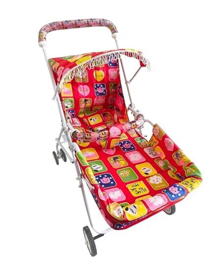 Bondad Hub Baby Stroller/Pram for 0 to 3 Years, New Born/Toddler/Kid, Lightweight (Red)