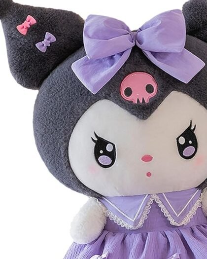 ATORSE™ Anime Plush Doll Cute Throw Pillow 30Cm Soft Toy for Festivals Holiday Girls Boys Kuromi Violet|Baby | Toys for Baby | Plush Baby Toys