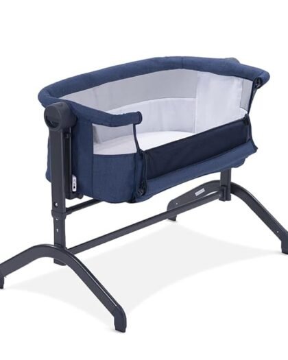 StarAndDaisy Aluminum 3 In 1 Baby Crib Cradle For Baby/Infants With Height Adjustments, Breathable Net, Detachable Mosquito Net With Adjustable Portable Crib For Infant/Baby With (Kk-Blue)