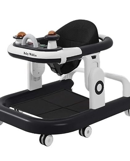 CALANDIS™ Baby Walking Toy with Wheels Gifts Activity Center for 7-15 Months Boys and Girls Black | Walkers | Baby Gear