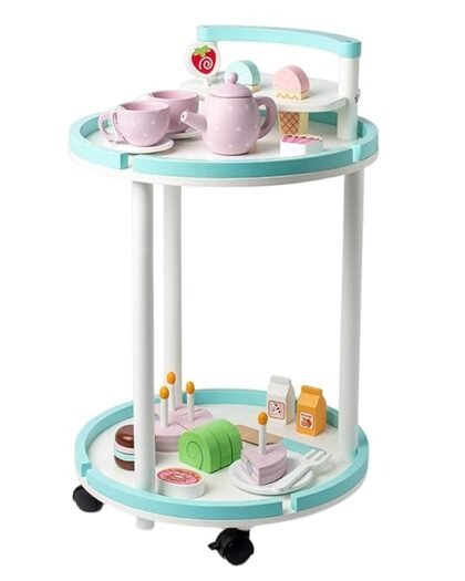 LOOM TREE® Simulation Dessert Cart Interactive Toys with Universal Wheels for Preschool | Toys for Baby | Developmental Baby Toys