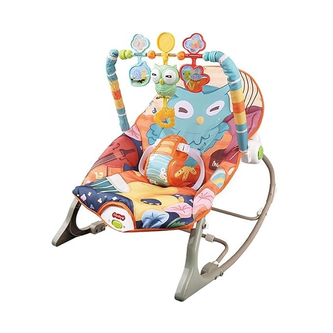 LOOM TREE® Baby Bouncer Portable Comfort Rocker Seat for Newborn Babies 0-6 Months Style Q | Baby Gear | Bouncers & Vibrating Chairs