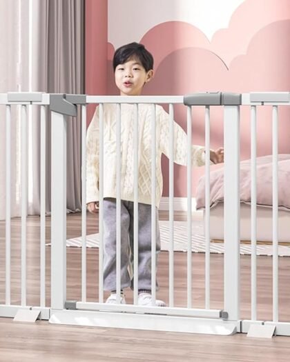 LOOM TREE® Walk Child Gate Expandable Durable Extra Wide for Hallway Mom Toddlers Medium | Baby Safety & Health | Safety Gates