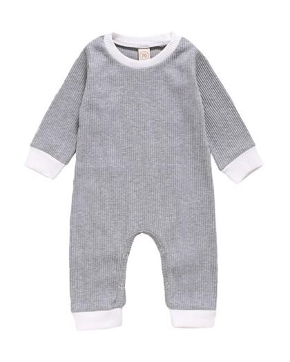 ToodiiIN Jumpsuit for Kids, Newborn Infant Baby Boys Girls Long Sleeve Solid Romper Clothes