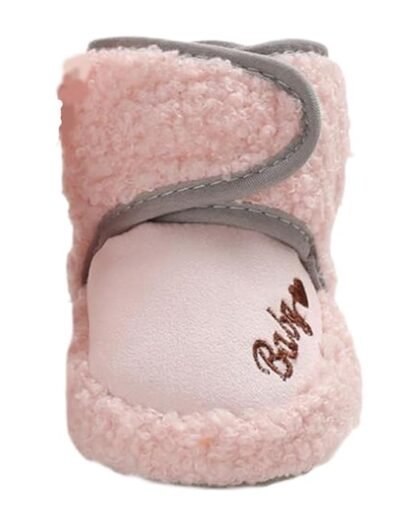 THE STYLE SUTRA® Newborn Baby Booties Warm Soft Sole Winter House Slipper for Baby Boys Girls Pink 13cm