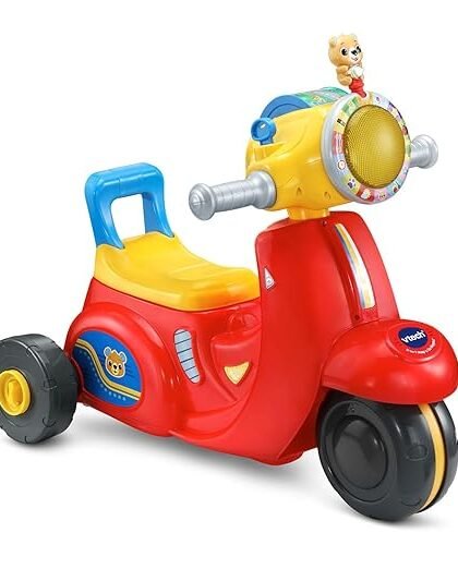 VTech 2-in-1 Map and Go Scooter for Toddlers, Red