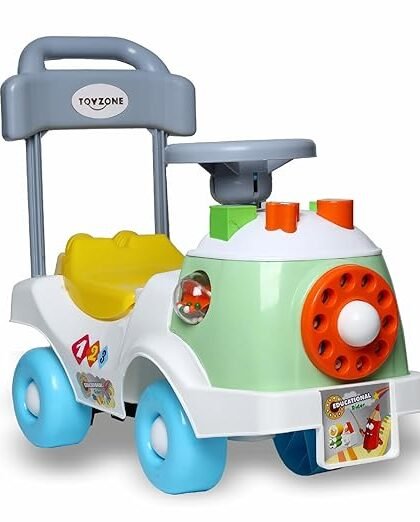 Toyzone Rider Car| Ride-on Baby Car |Toy Car|Push Car | Swing Car |Kids Power Wheel Ride on Car for Children/Kids |Toy Baby Car Suitable for Boys & Girls Multicolor (Educational Rider)