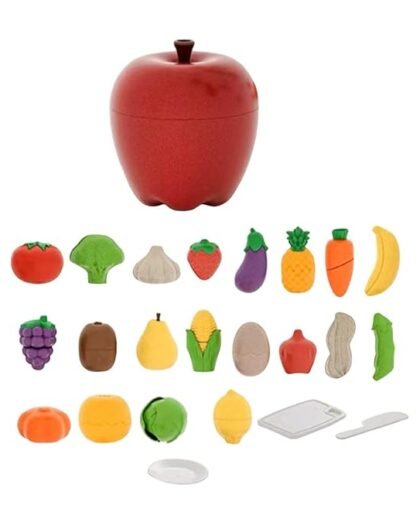 ATORSE Cutting Fruit Vegetables Set Kids Fruit Vegetable Cutting Set for Girls Boys 25 Piece
