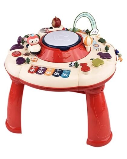 THE STYLE SUTRA® Baby Activity Table Music Activity Center Table for Boys Girls Baby Children red