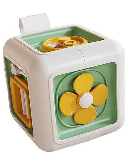 BNF Busy Activity Cube Development for Age 1-3 Years Old Girls and Boys Children greenBaby | Toys for Baby | Developmental Baby Toys1 Set Wooden Barbeque Food and Grilling Tools