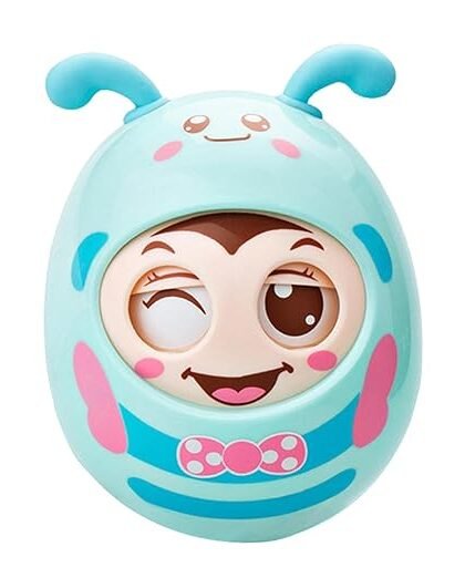 SECRET DESIRE Roly-Poly Tumbler Doll Baby Toys 6-12 Month Developmental Toy Blue|Other Toys for Baby