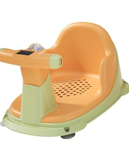 ATORSE Shower Bath Seat Sit up Bathing with Suction Cup for Baby Toddlers Kids Orange